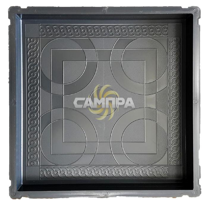 Форма Коса круги 500х500х60 мм фото 1